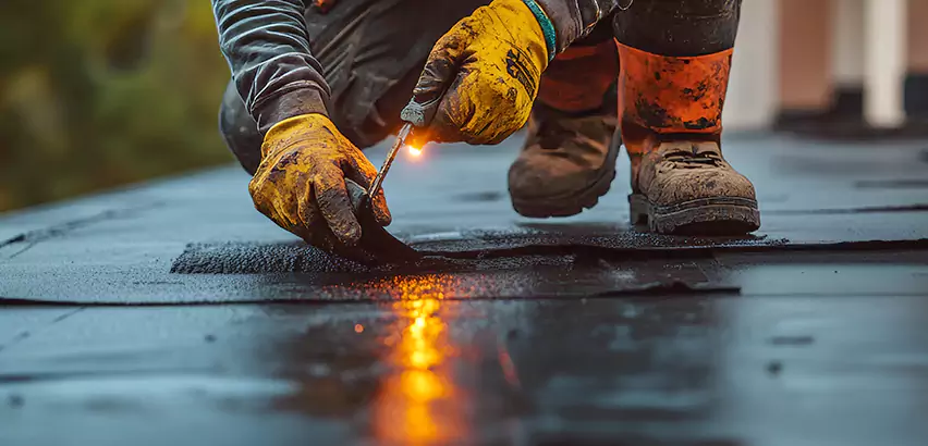 EPDM Roof Repair Tape Application in Crystal Lake