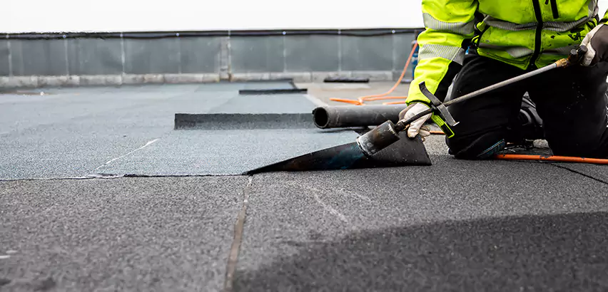 Residential Flat Roof Repair in Crystal Lake