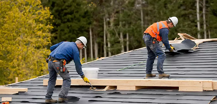 Garage Felt Roof Replacement in Crystal Lake
