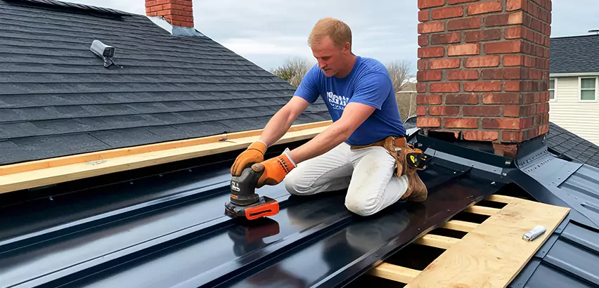 Metal Barn Roof Replacement in Crystal Lake
