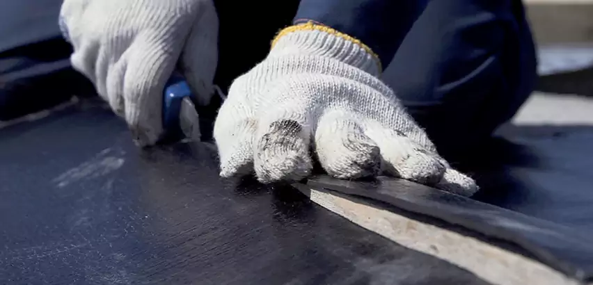 Rubber Roof Seam Repair in Crystal Lake
