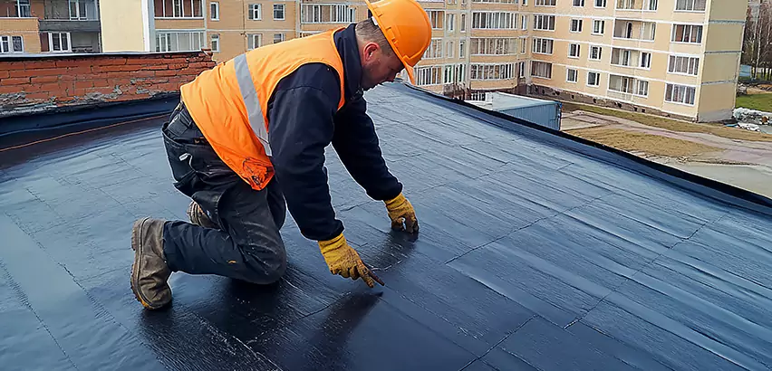 Residential TPO Roof Repair in Crystal Lake